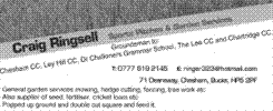 Craig Ringsell Sports & Grounds Maintenance
